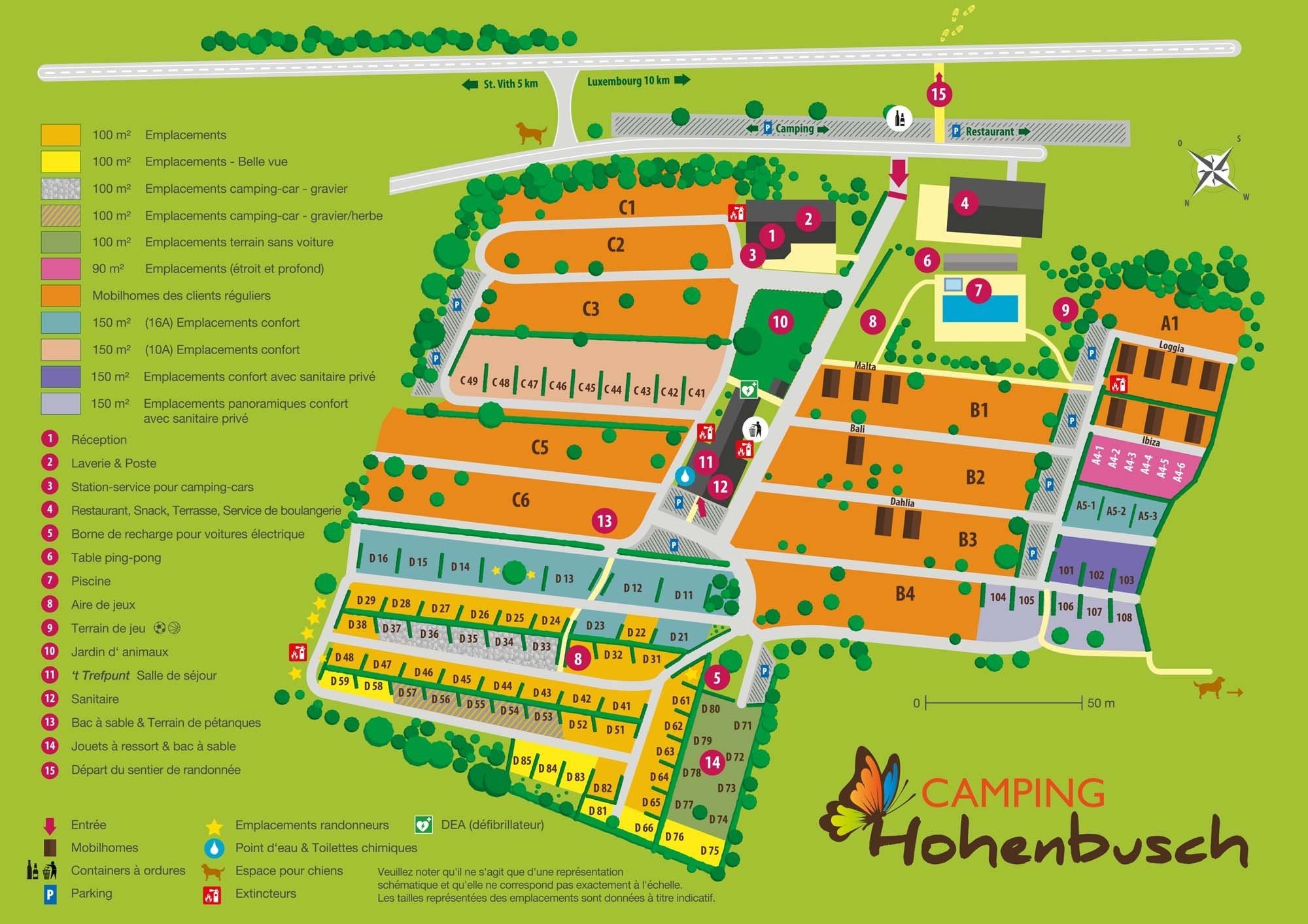 Plan Camping Hohenbusch