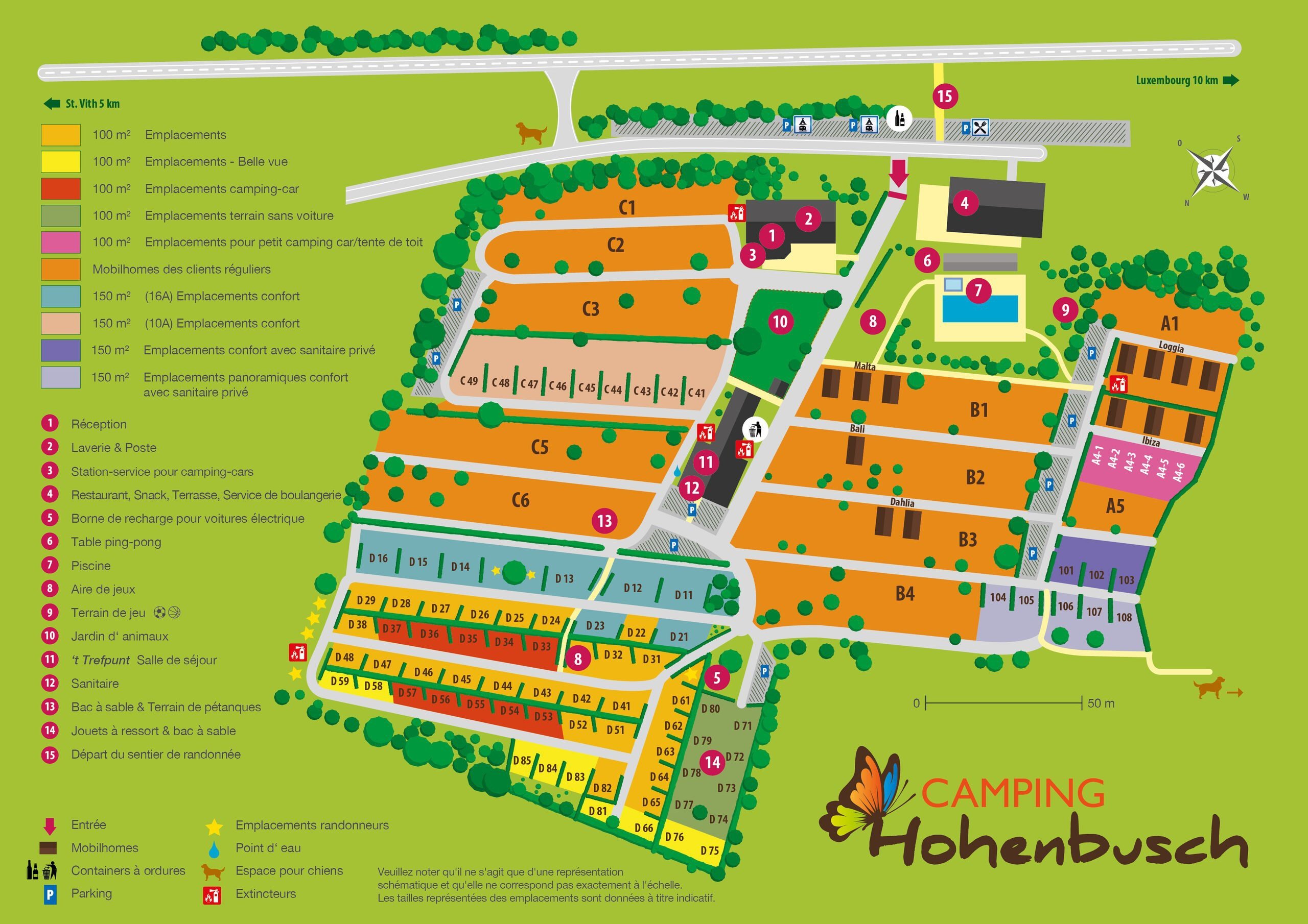 Plan Camping Hohenbusch