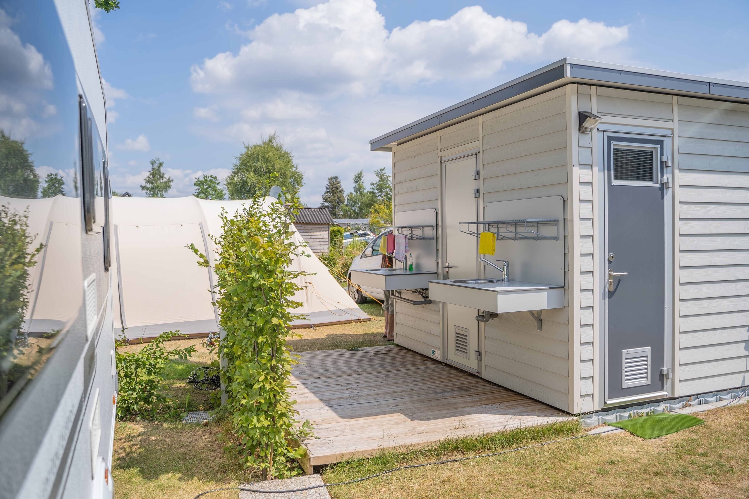 Camping mit Privatsanit&auml;r