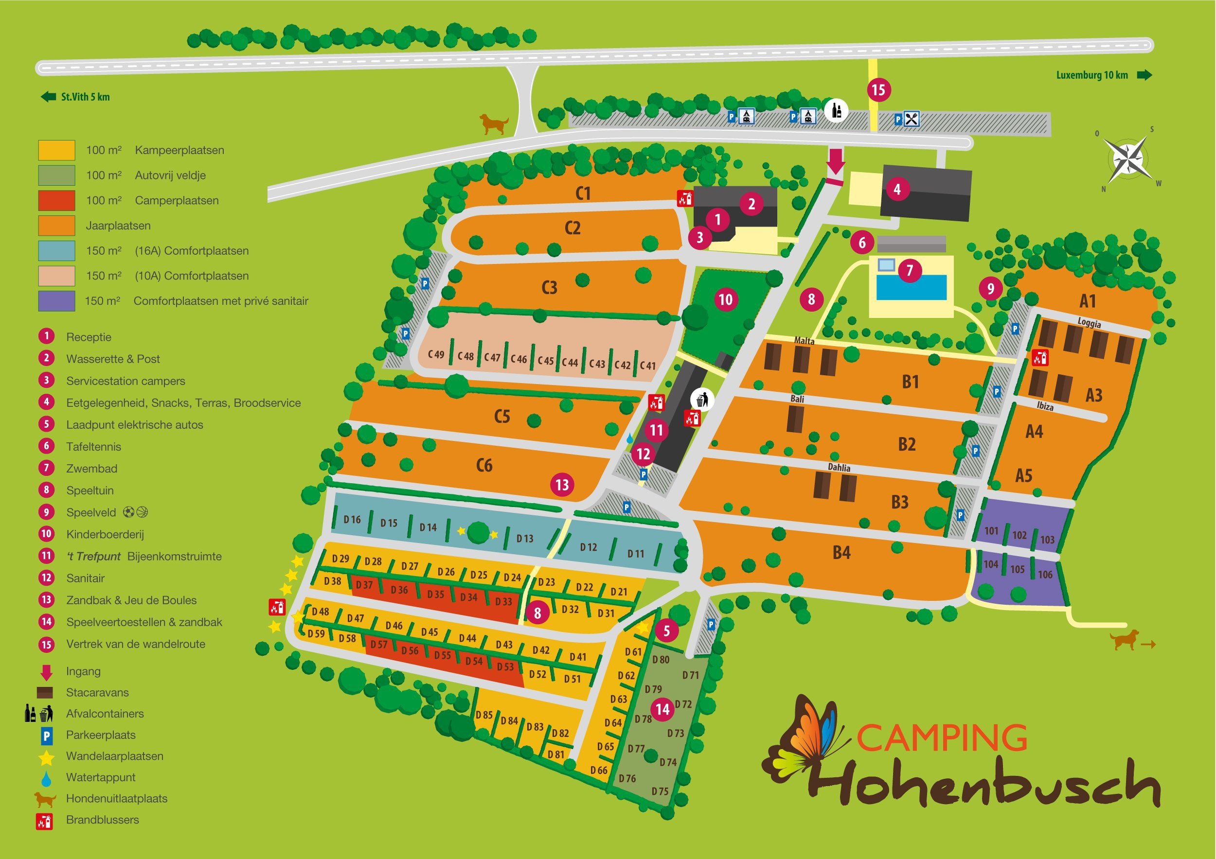 Plan Camping Hohenbusch