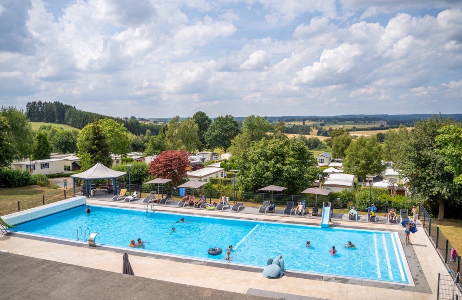 zwembad in de Ardennen